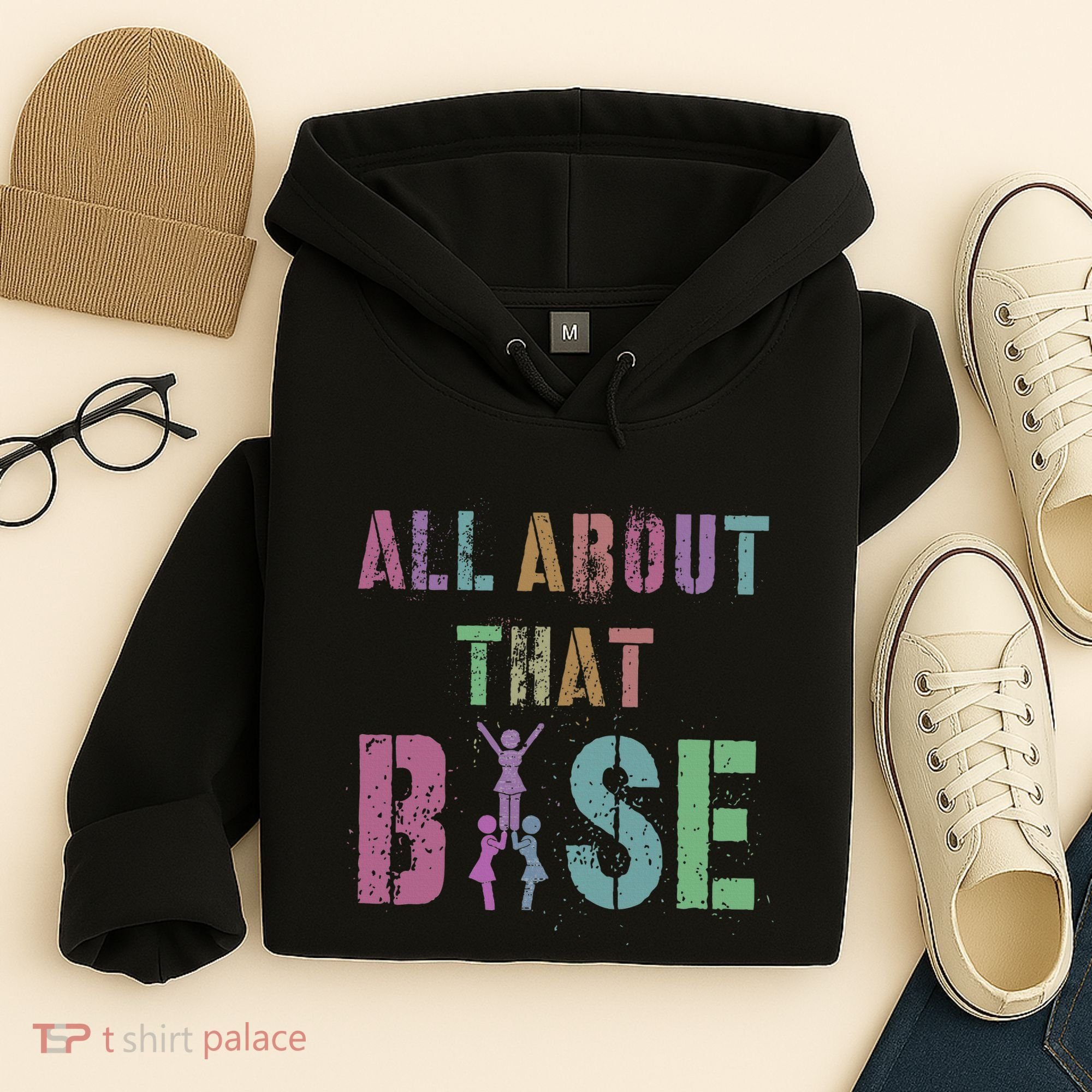 All About That Base Cheerleading Team Cheer Squad Hoodie