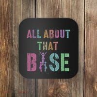 All About That Base Cheerleading Team Cheer Squad Coaster thumb 0