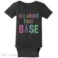 All About That Base Cheerleading Team Cheer Squad Baby Bodysuit thumb 0