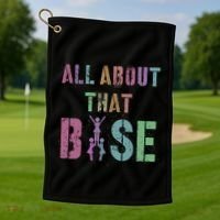 All About That Base Cheerleading Team Cheer Squad Golf Towel thumb 1
