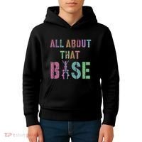 All About That Base Cheerleading Team Cheer Squad Kids Hoodie thumb 4