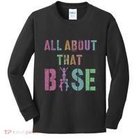 All About That Base Cheerleading Team Cheer Squad Kids Long Sleeve Shirt thumb 0