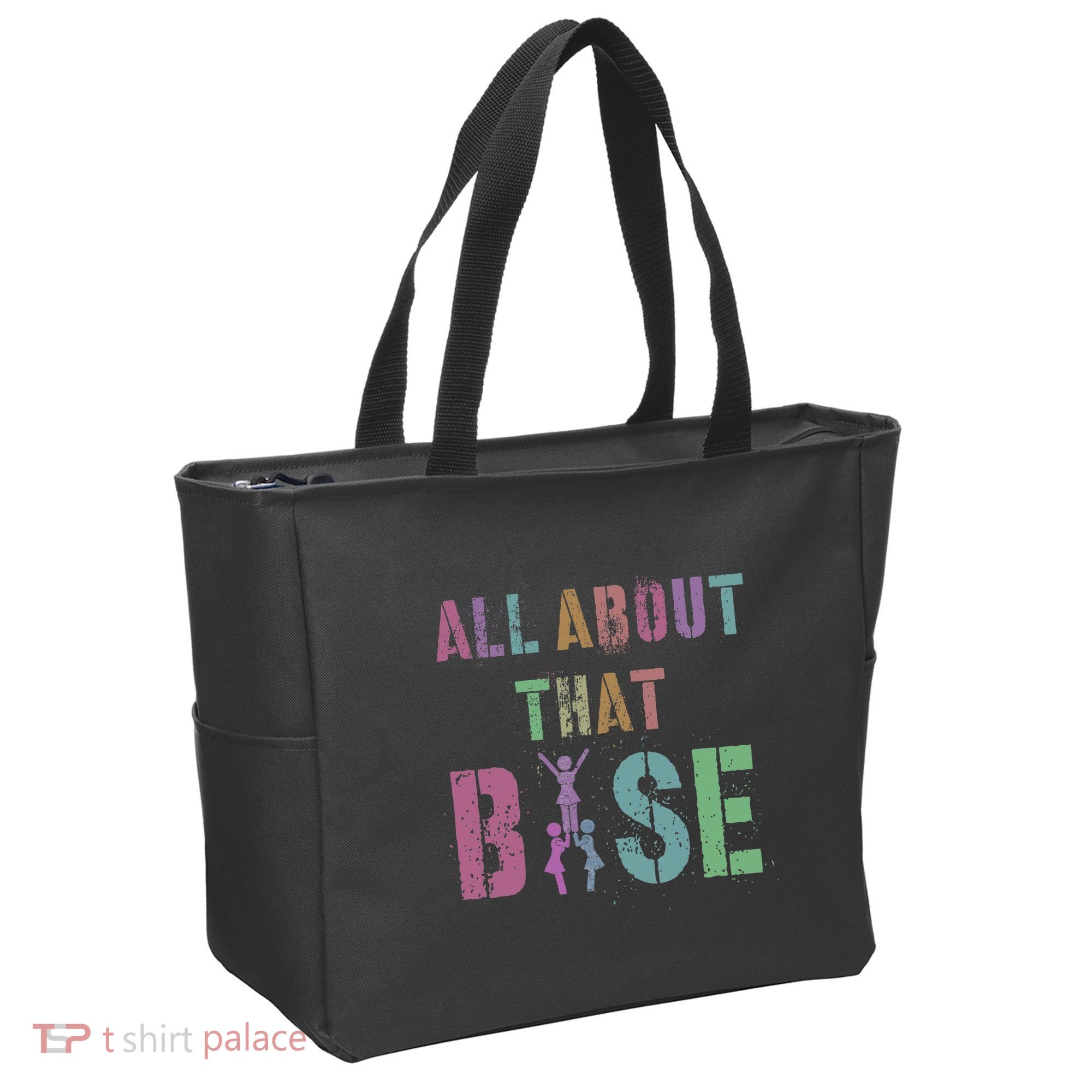 All About That Base Cheerleading Team Cheer Squad Tote Bag