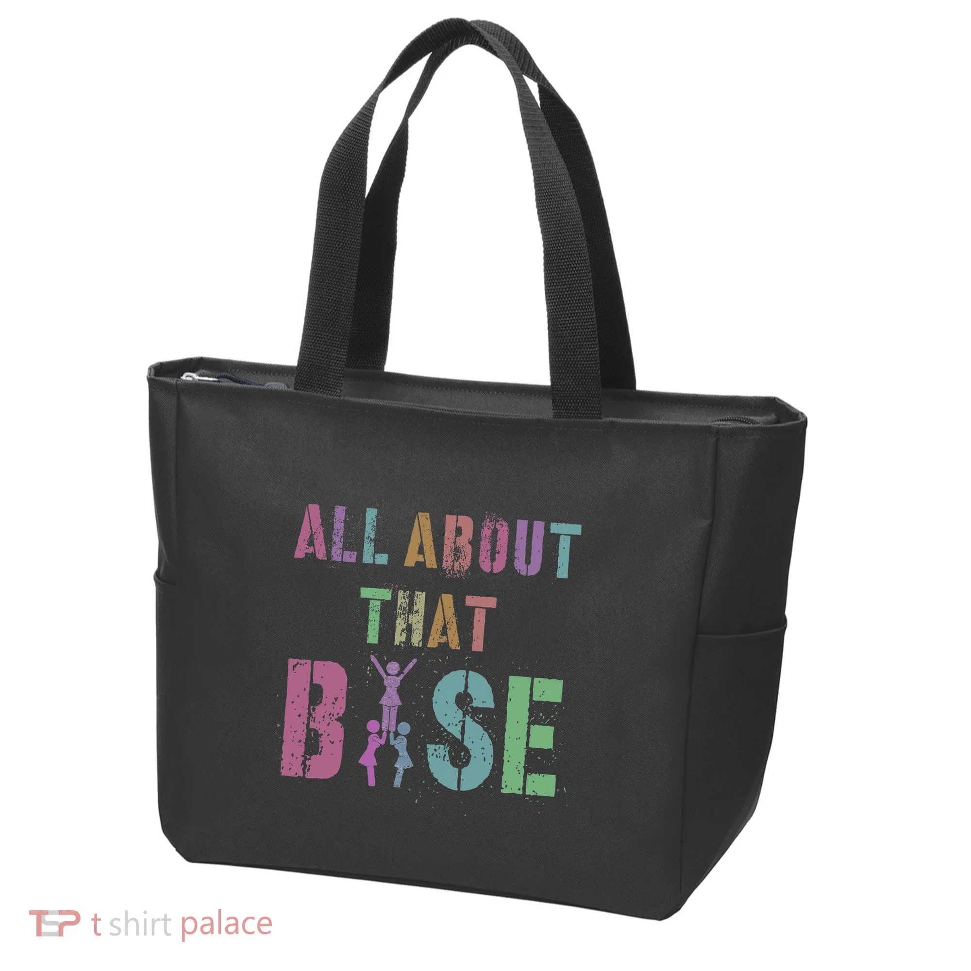 All About That Base Cheerleading Team Cheer Squad Tote Bag