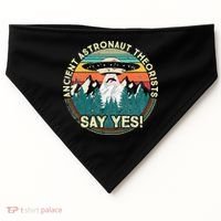 Ancient Astronaut Theorists Say Yes Aliens USA-Made Doggie Bandana thumb 0