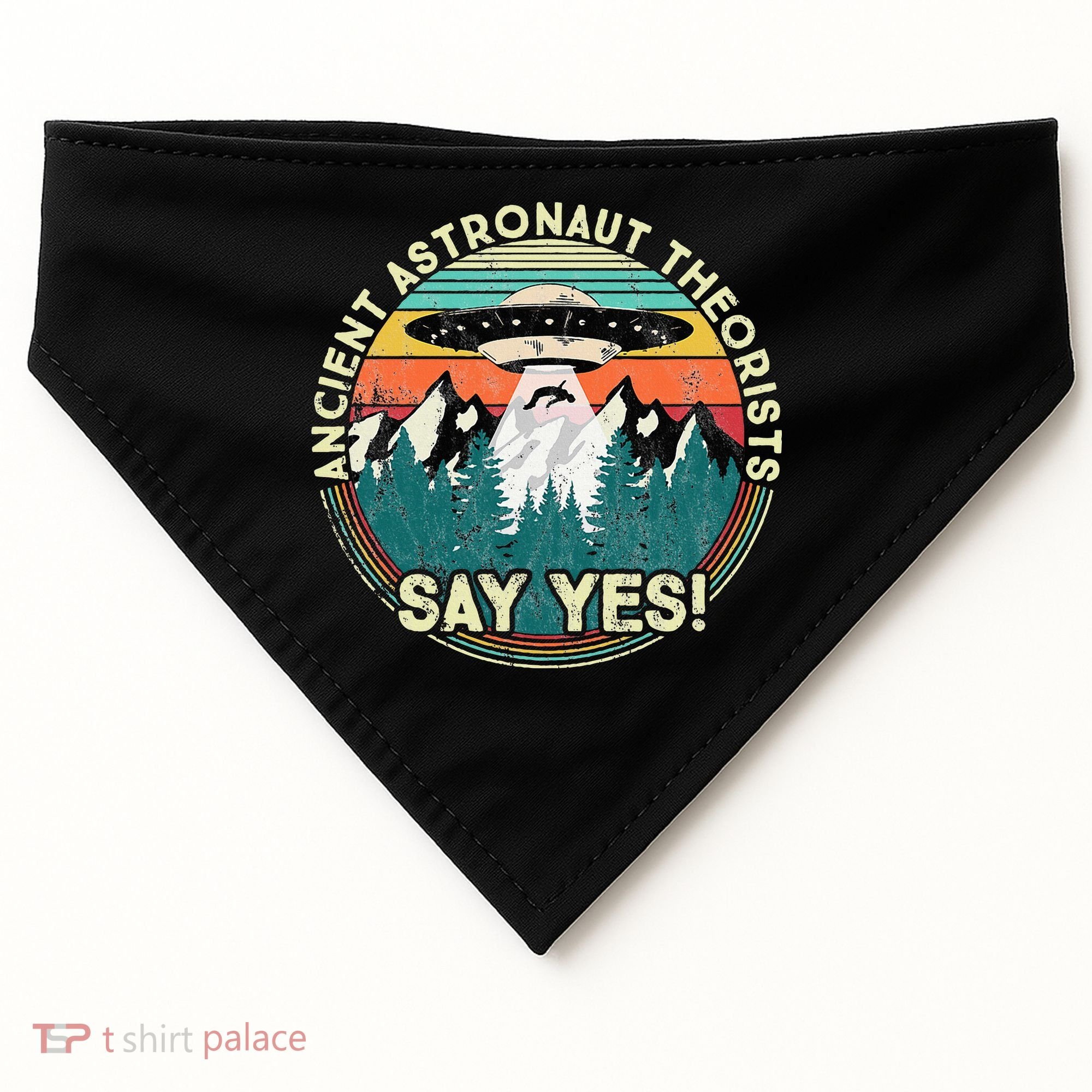 Ancient Astronaut Theorists Say Yes Aliens USA-Made Doggie Bandana