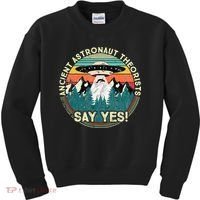 Ancient Astronaut Theorists Say Yes Aliens Kids Sweatshirt thumb 0