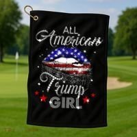 All American Trump Girl Golf Towel thumb 1