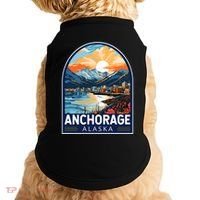 Anchorage Alaska Travel Art Emblem Doggie Tank thumb 0