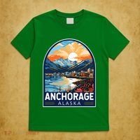Anchorage Alaska Travel Art Emblem T-Shirt thumb 5