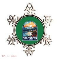 Anchorage Alaska Travel Art Emblem Ornament thumb 0