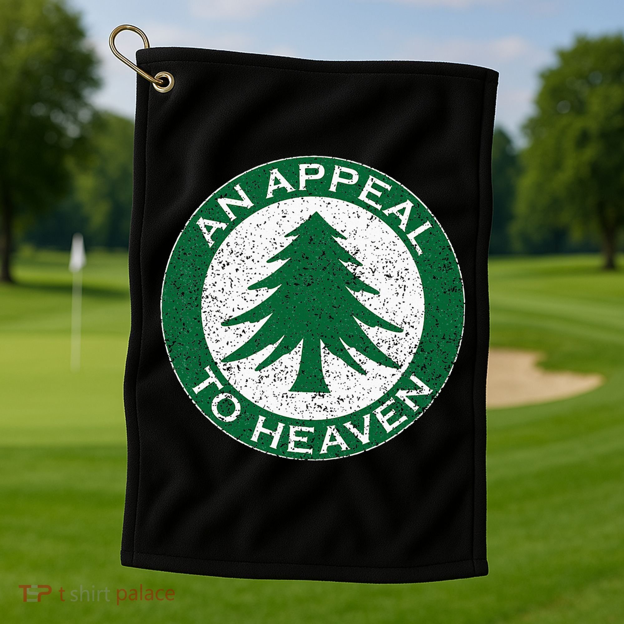 An Appeal To Heaven Flag Pine Tree Flag Roundel New England Golf Towel