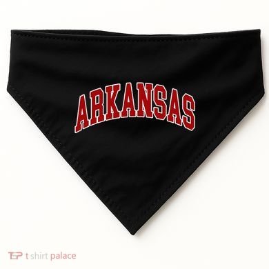 Arkansas Ar Throwback Design Print Classic USA-Made Doggie Bandana