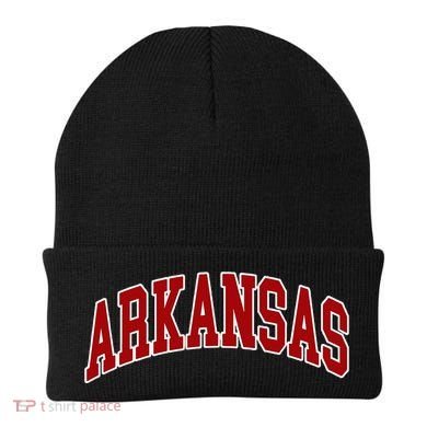 Arkansas Ar Throwback Design Print Classic Beanie