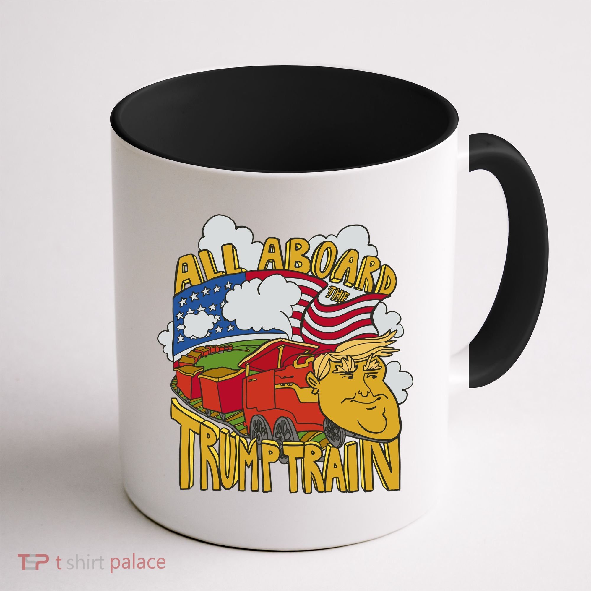 All Aboard Trump Train Coffee Mug