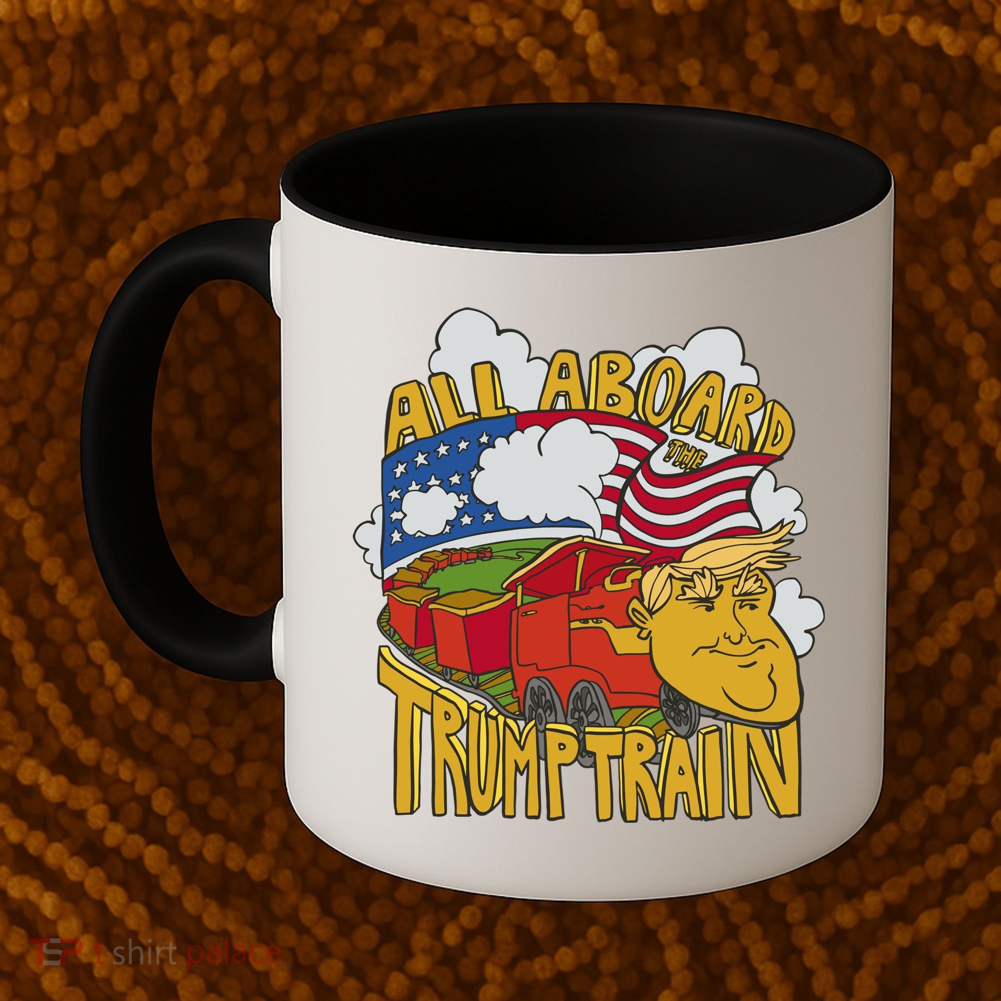 All Aboard Trump Train Coffee Mug