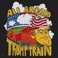 All Aboard Trump Train Beanie thumb 2