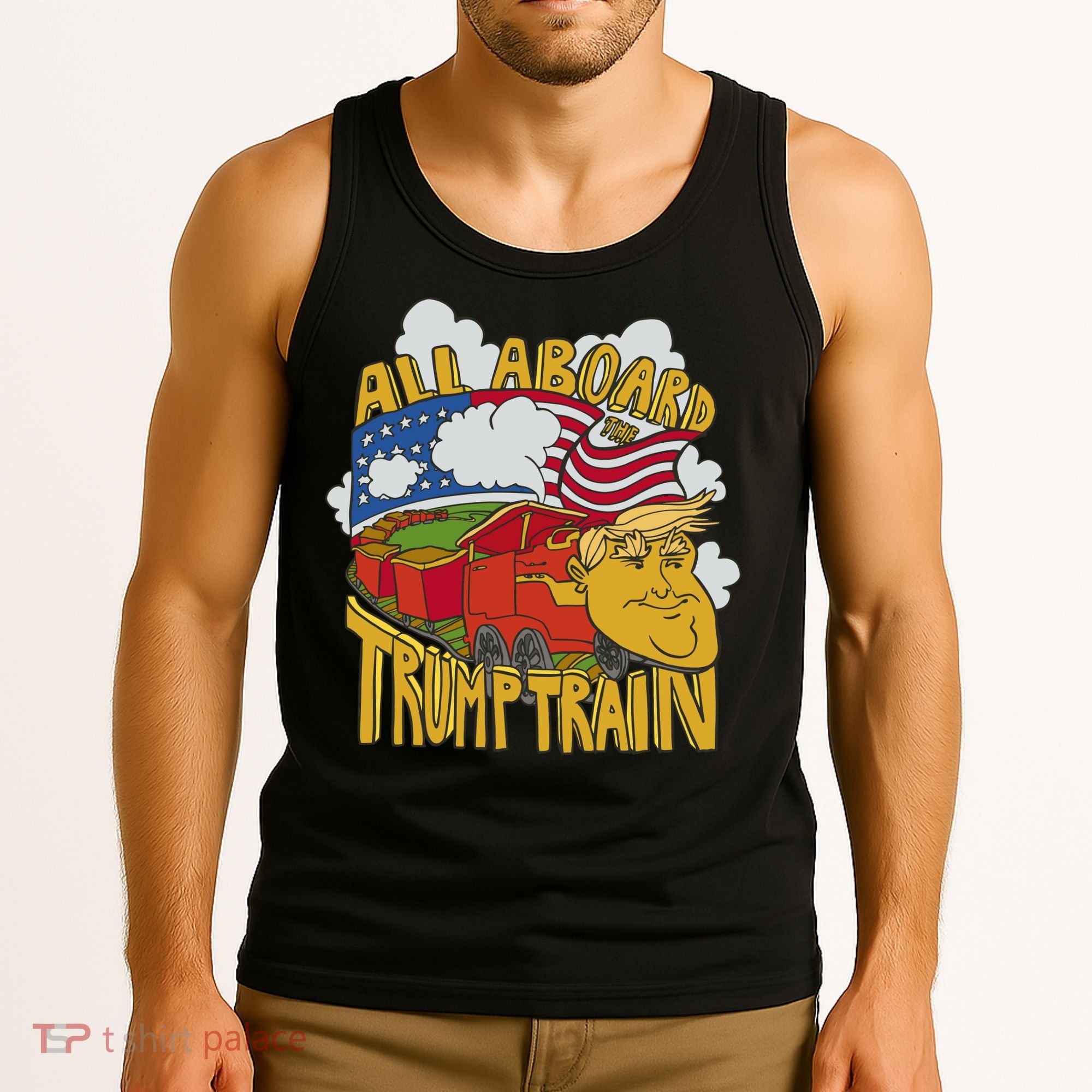 All Aboard Trump Train Tank Top