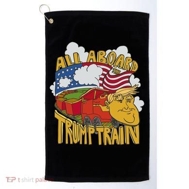 All Aboard Trump Train Golf Towel