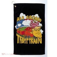 All Aboard Trump Train Golf Towel thumb 0