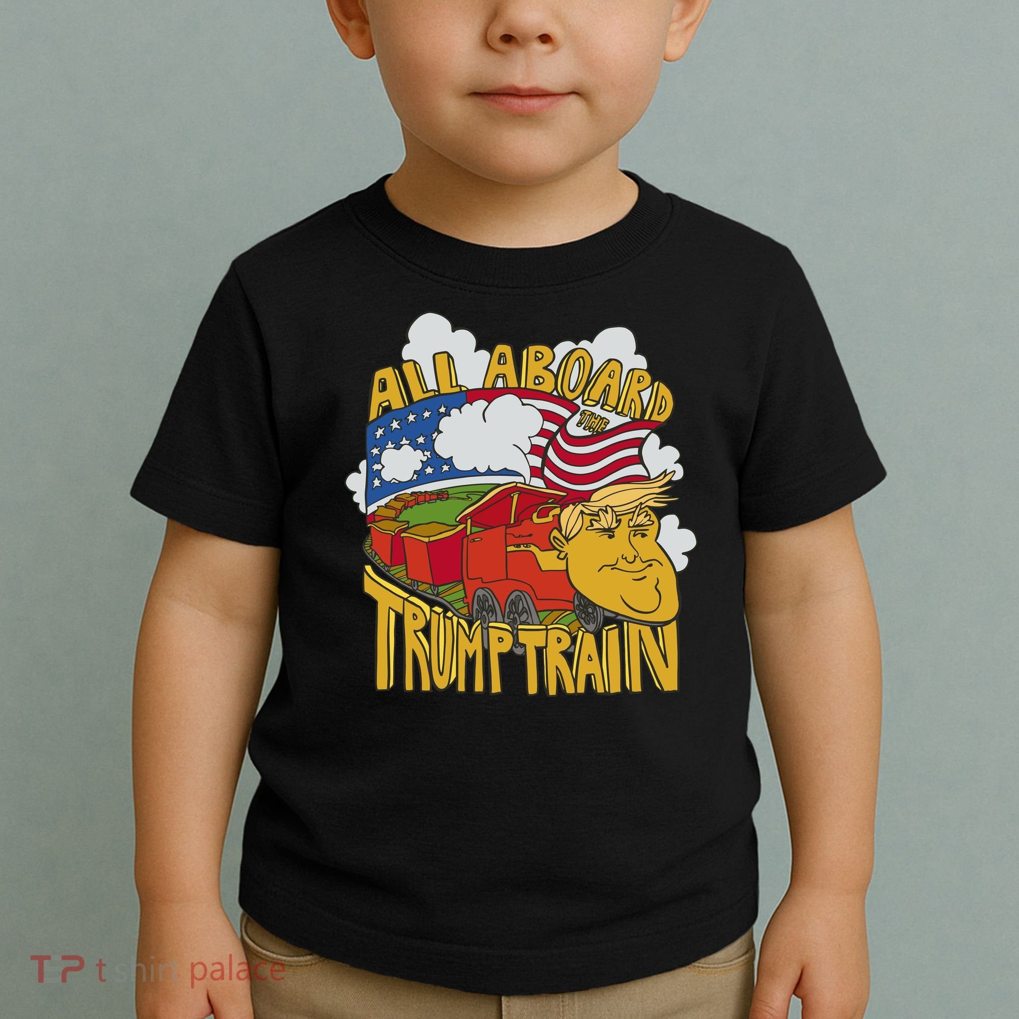 All Aboard Trump Train Toddler T-Shirt