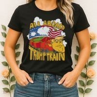 All Aboard Trump Train Women's T-Shirt thumb 2