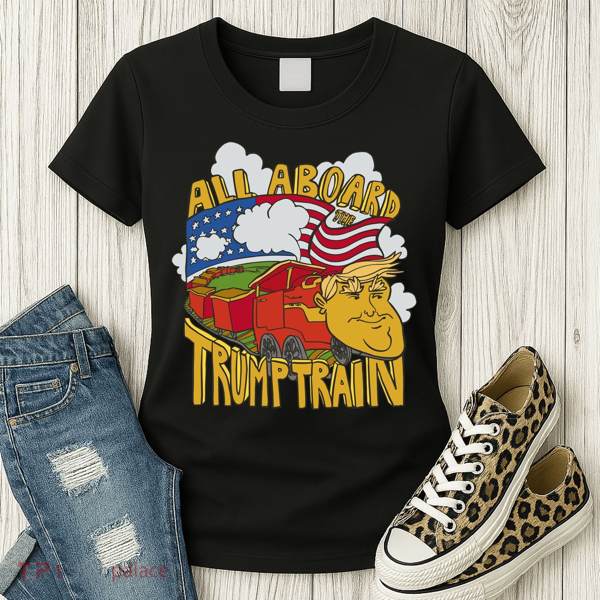 All Aboard Trump Train Women's T-Shirt