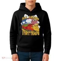All Aboard Trump Train Kids Hoodie thumb 4