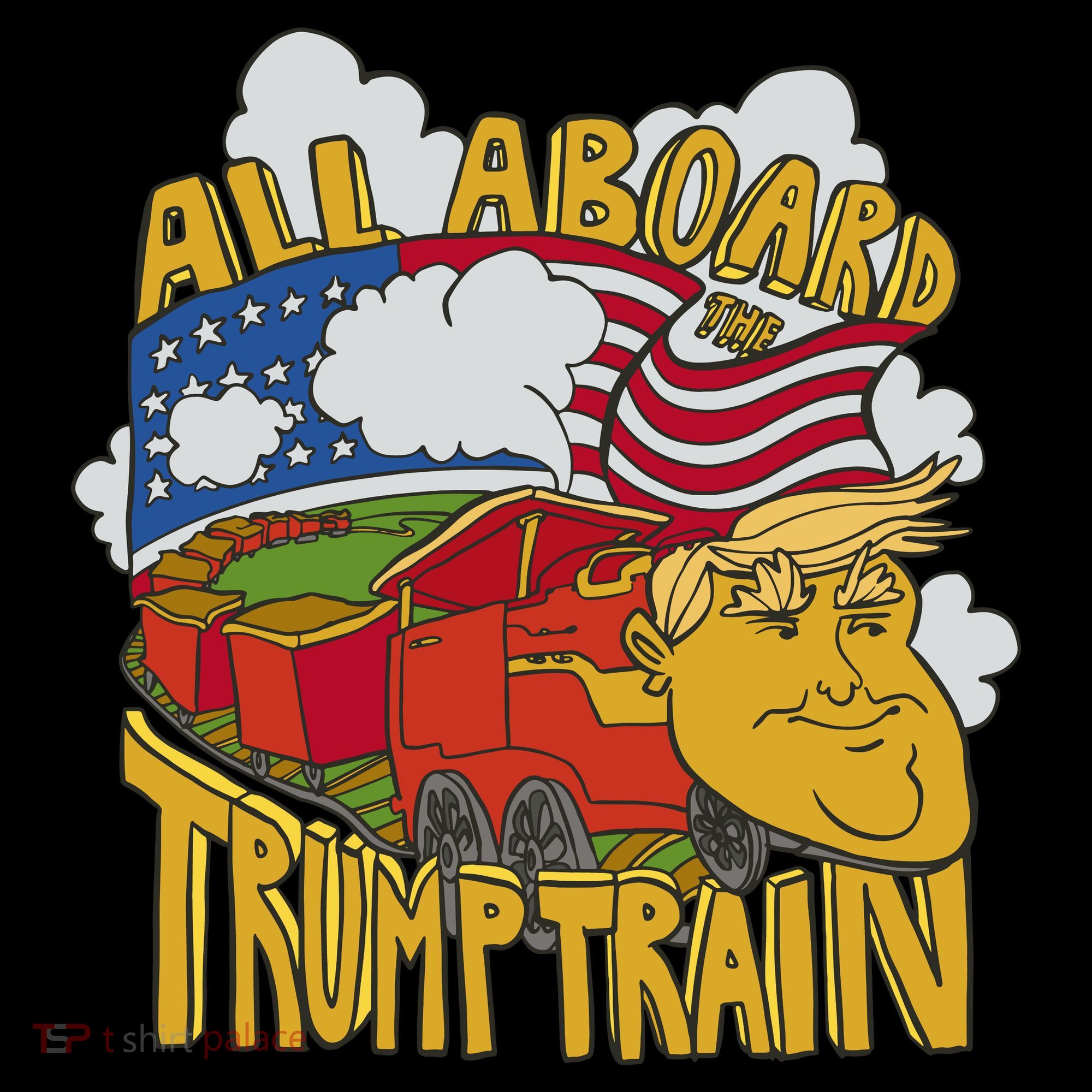 All Aboard Trump Train Kids T-Shirt