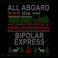 All Aboard The Bipolar Express Ugly Christmas Backpack thumb 2