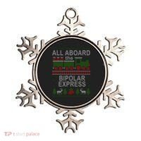 All Aboard The Bipolar Express Ugly Christmas Ornament thumb 0