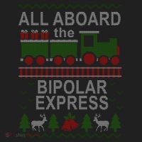 All Aboard The Bipolar Express Ugly Christmas Hat thumb 2