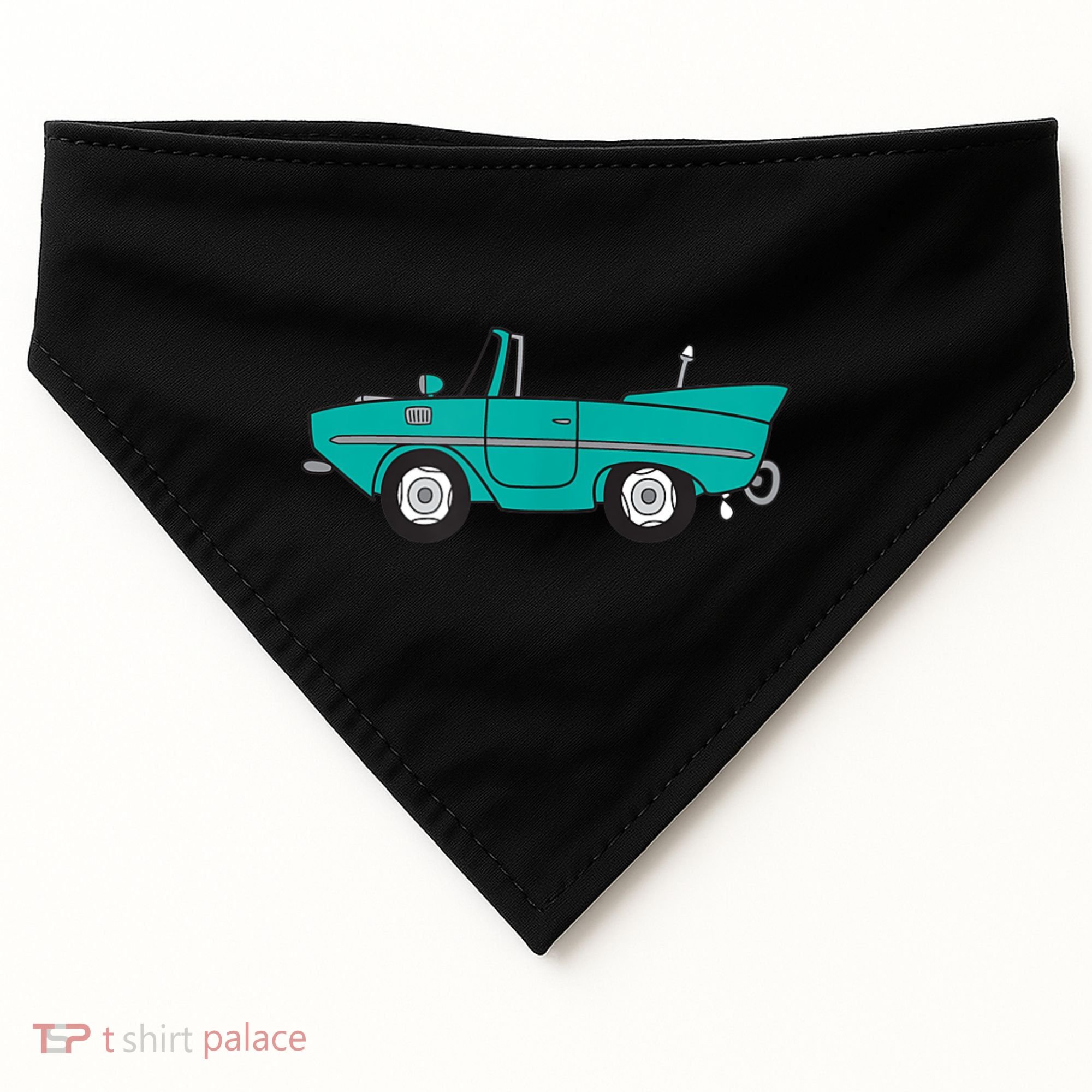 Amphicar Aqua Turquoise Car Boat Owner Collector USA-Made Doggie Bandana