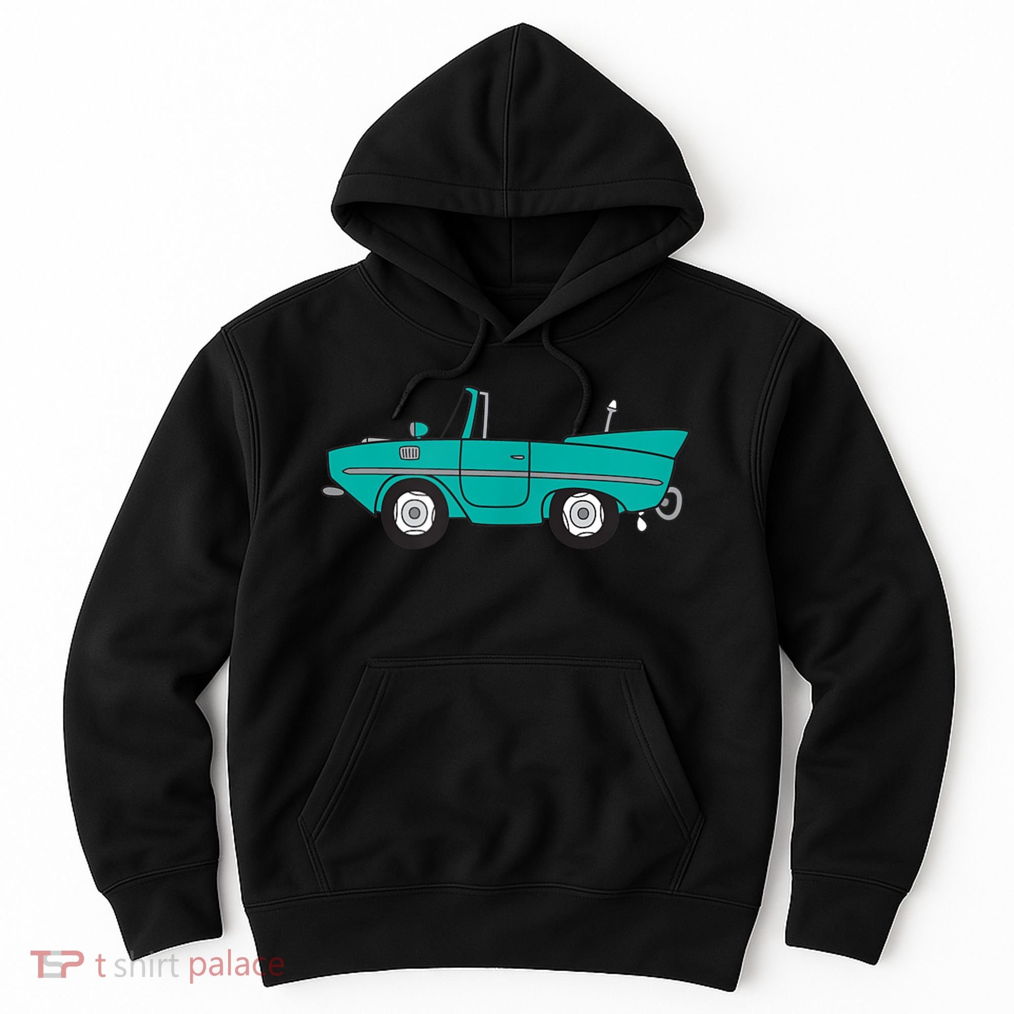 Amphicar Aqua Turquoise Car Boat Owner Collector Hoodie