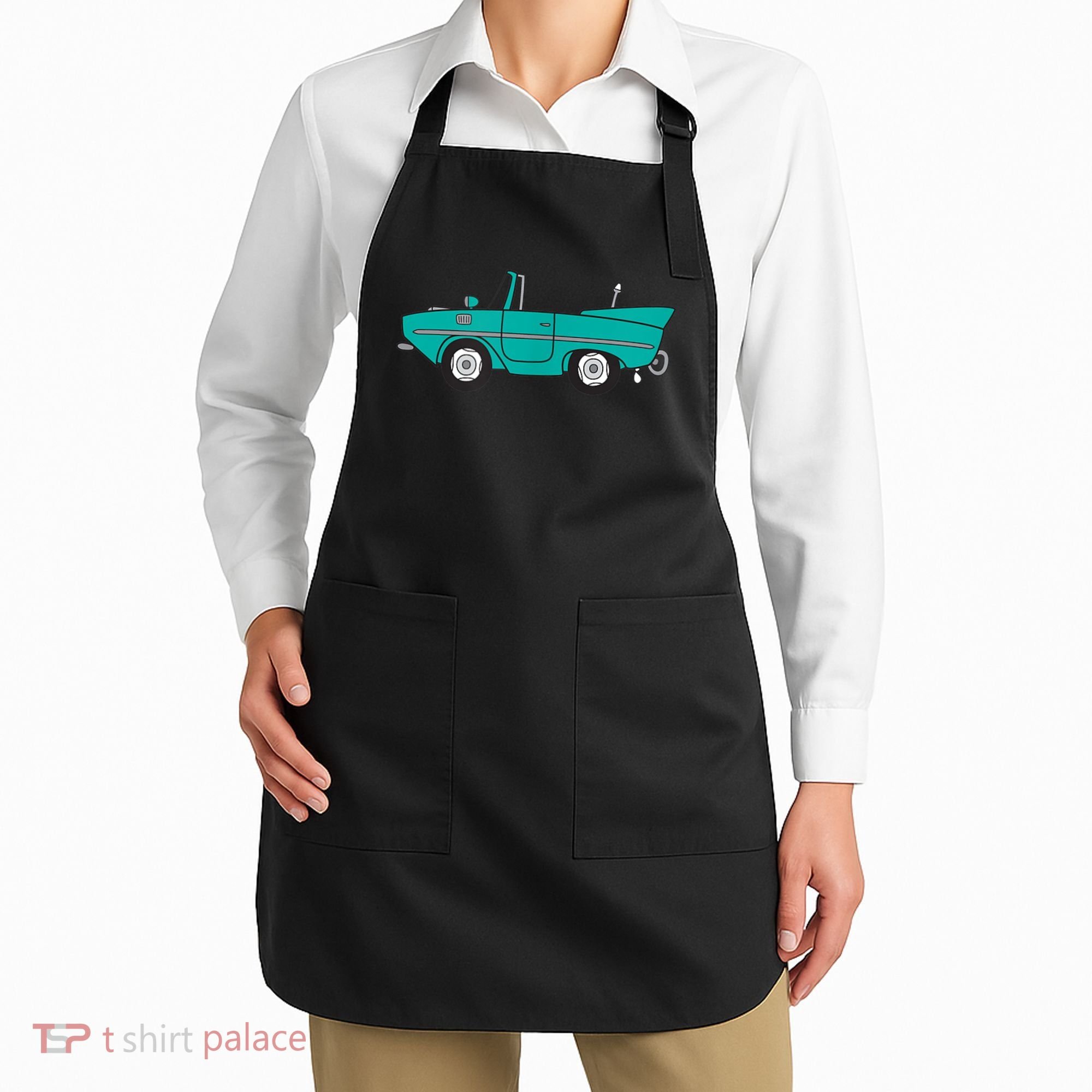 Amphicar Aqua Turquoise Car Boat Owner Collector Apron