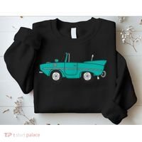 Amphicar Aqua Turquoise Car Boat Owner Collector Sweatshirt thumb 2