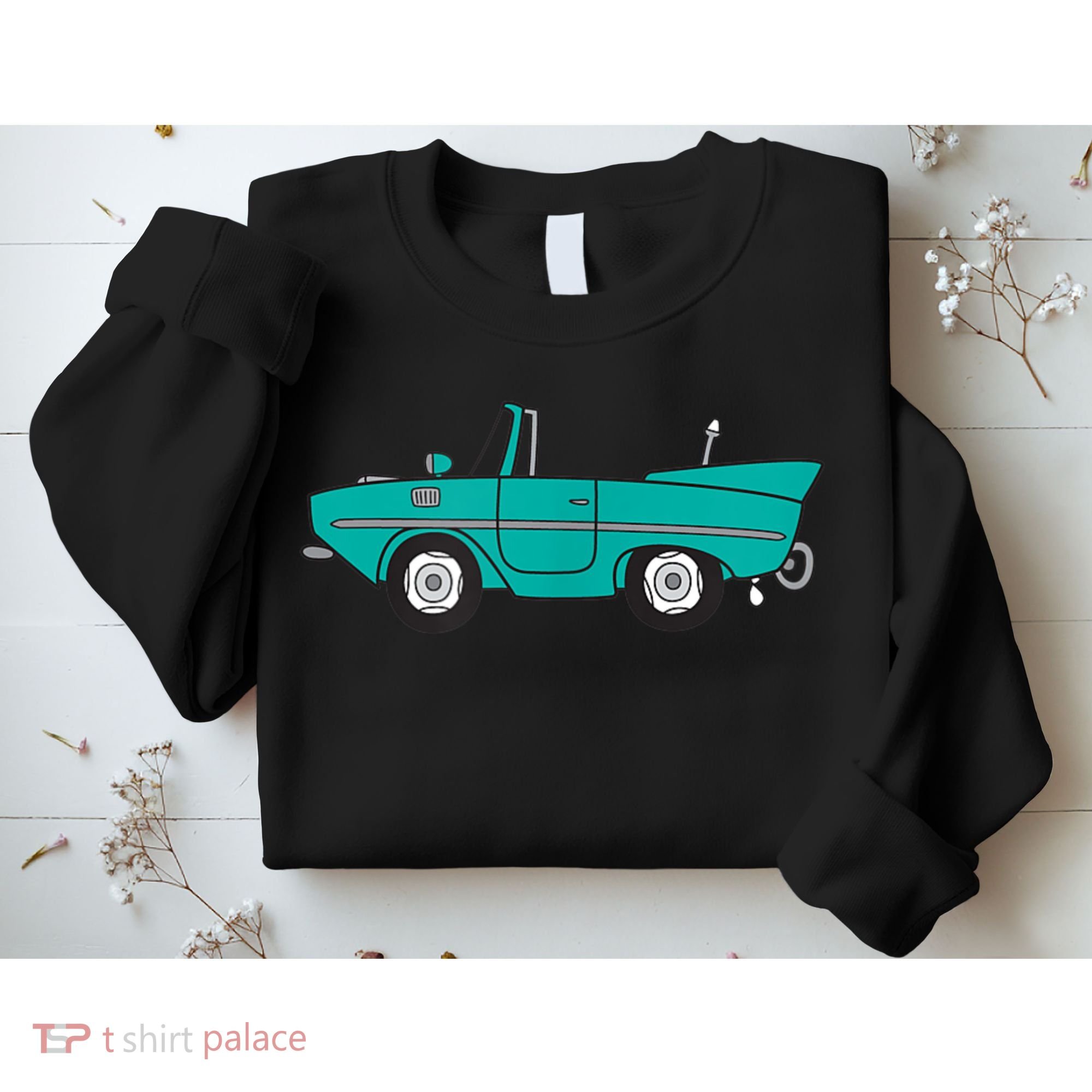Amphicar Aqua Turquoise Car Boat Owner Collector Sweatshirt