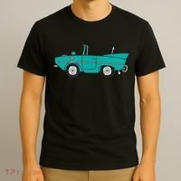 Amphicar Aqua Turquoise Car Boat Owner Collector T-Shirt thumb 3
