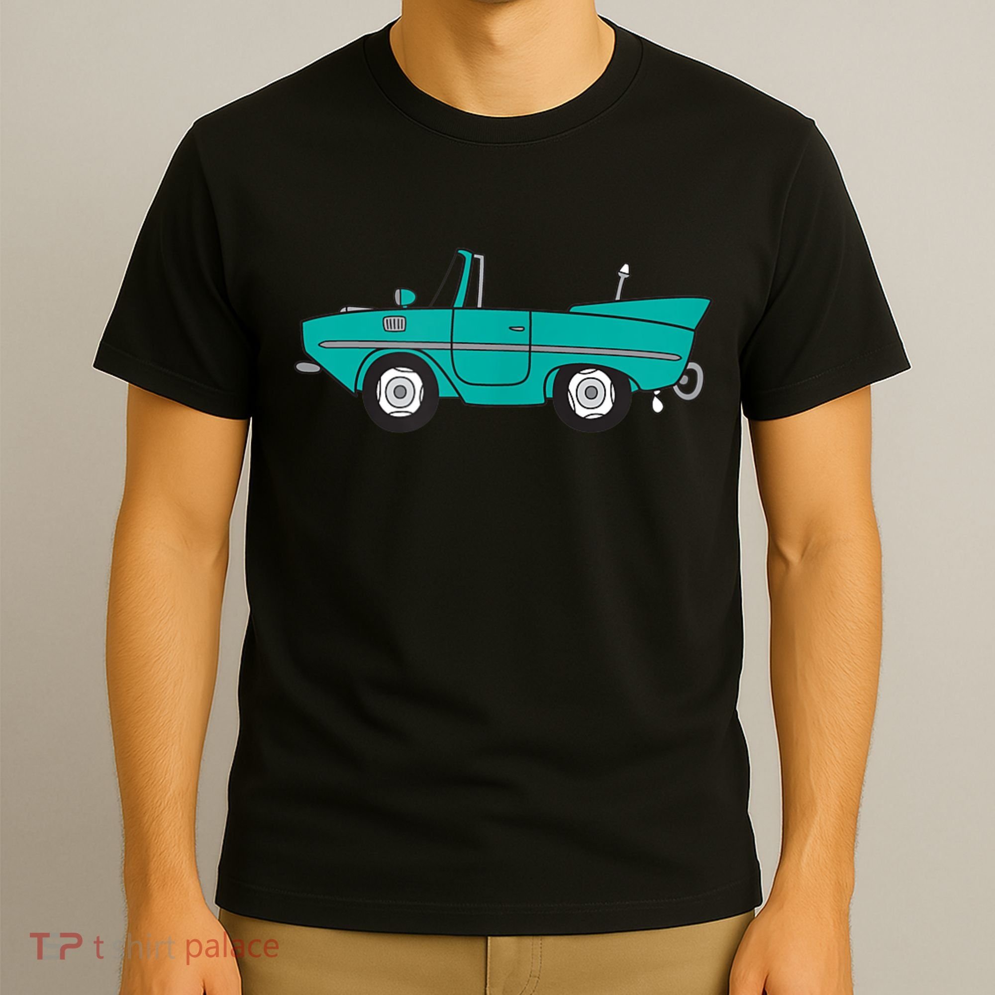 Amphicar Aqua Turquoise Car Boat Owner Collector T-Shirt
