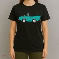 Amphicar Aqua Turquoise Car Boat Owner Collector T-Shirt thumb 4