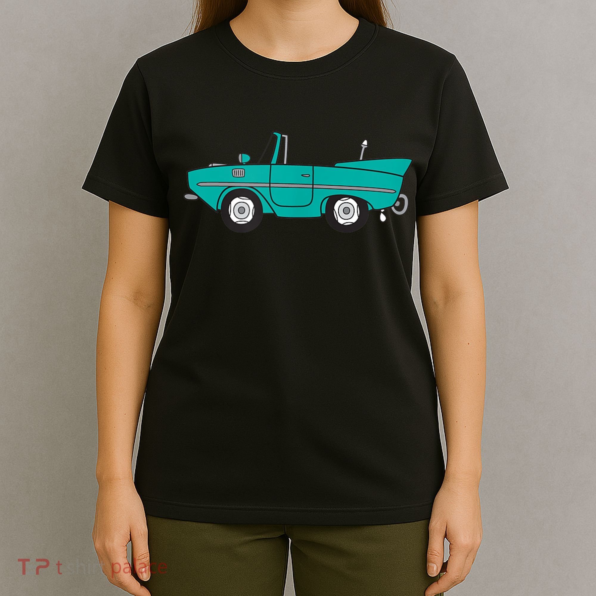 Amphicar Aqua Turquoise Car Boat Owner Collector T-Shirt