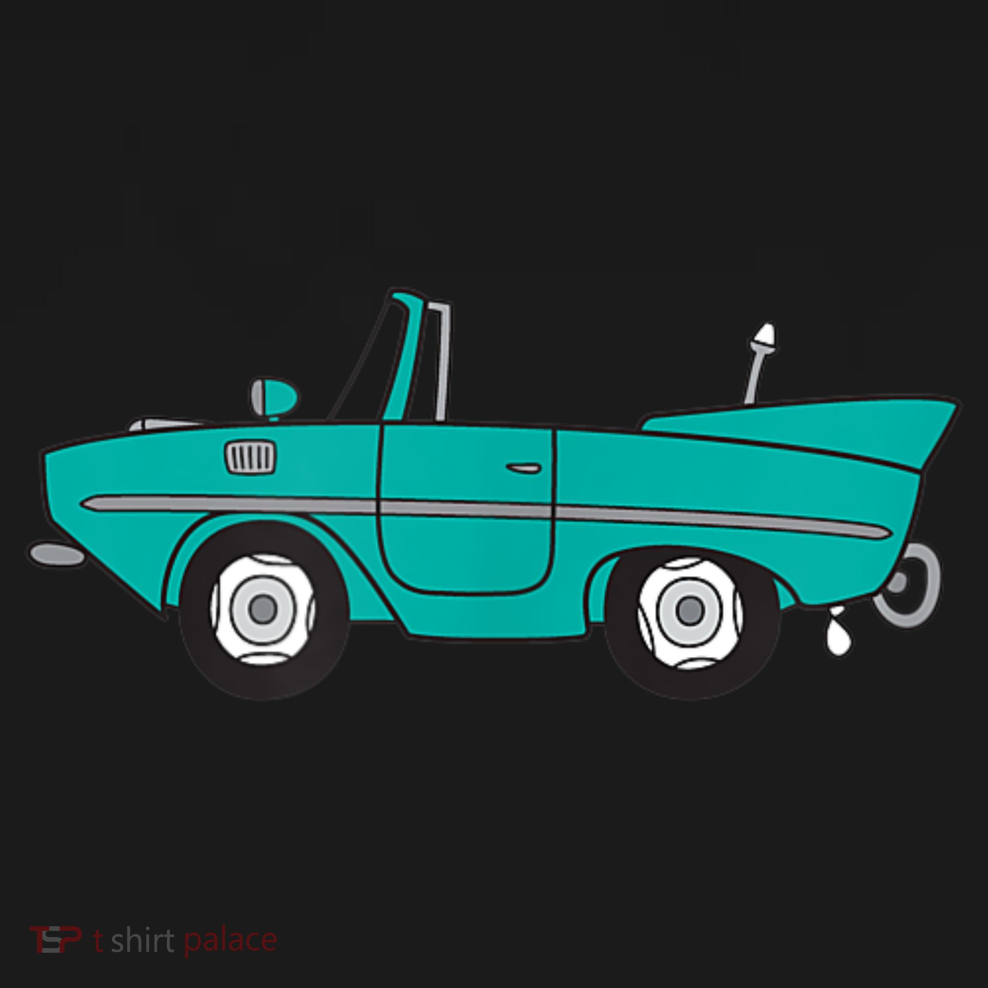 Amphicar Aqua Turquoise Car Boat Owner Collector Women's Hoodie