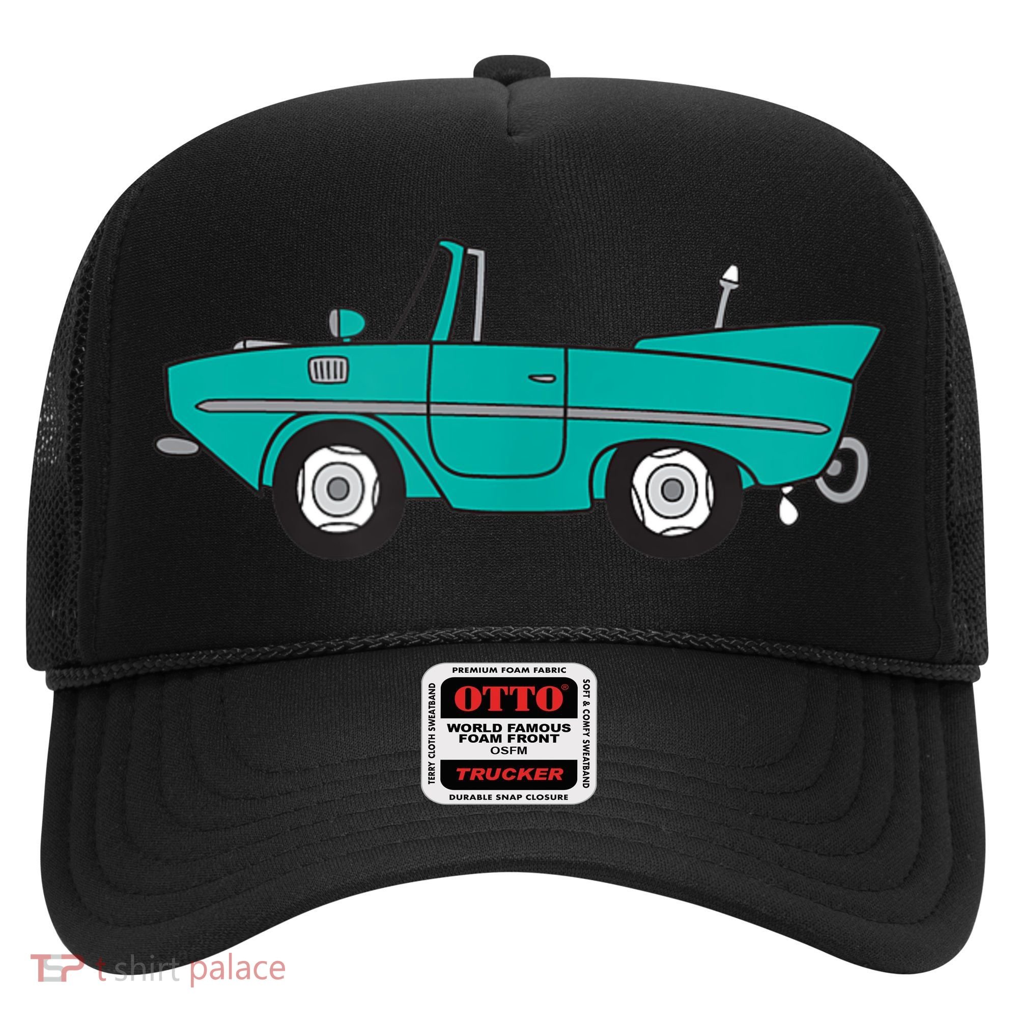 Amphicar Aqua Turquoise Car Boat Owner Collector Hat