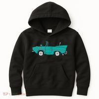 Amphicar Aqua Turquoise Car Boat Owner Collector Kids Hoodie thumb 0
