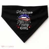All American Trump Girl Great Gift USA-Made Doggie Bandana thumb 0