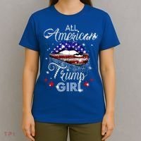 All American Trump Girl Great Gift T-Shirt thumb 4