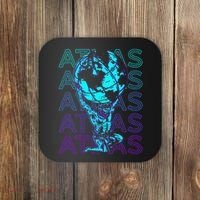 Atlas Ancient Titan Greek Mythology Retro Atlas Coaster thumb 0