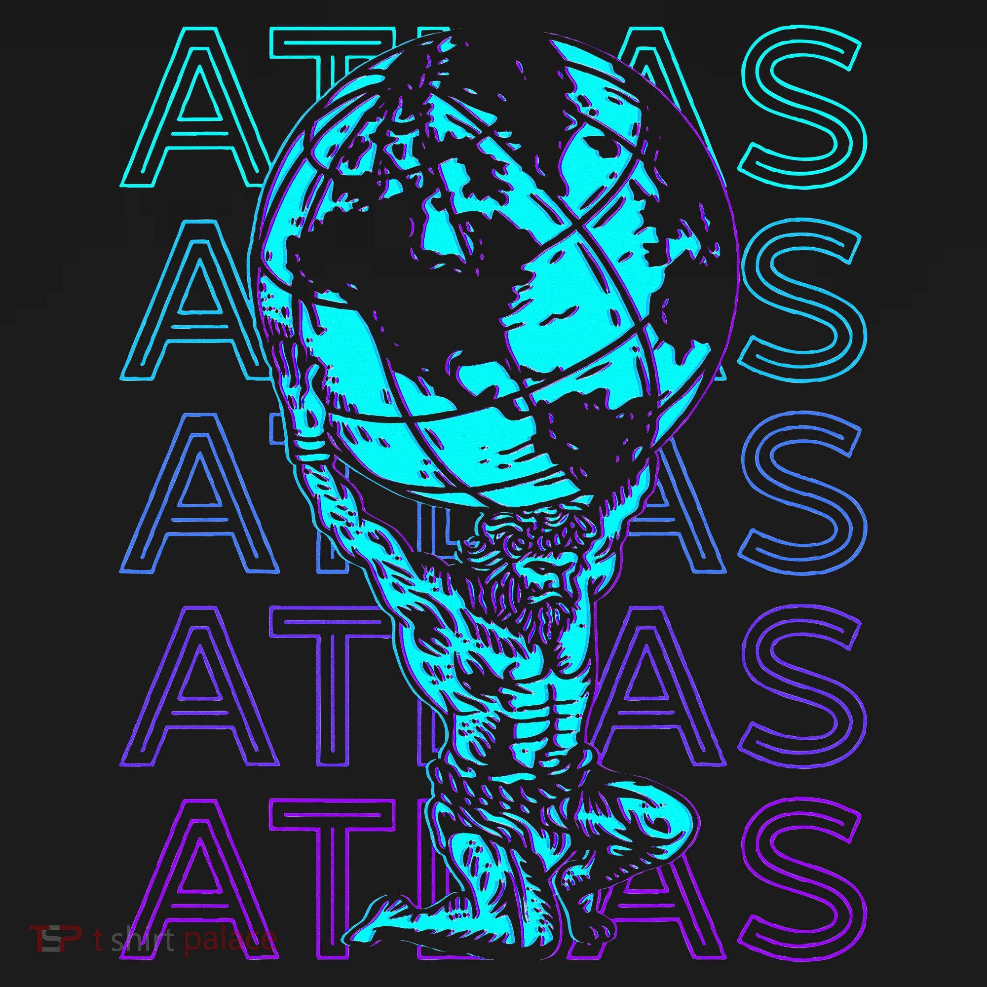Atlas Ancient Titan Greek Mythology Retro Atlas Women's Hoodie