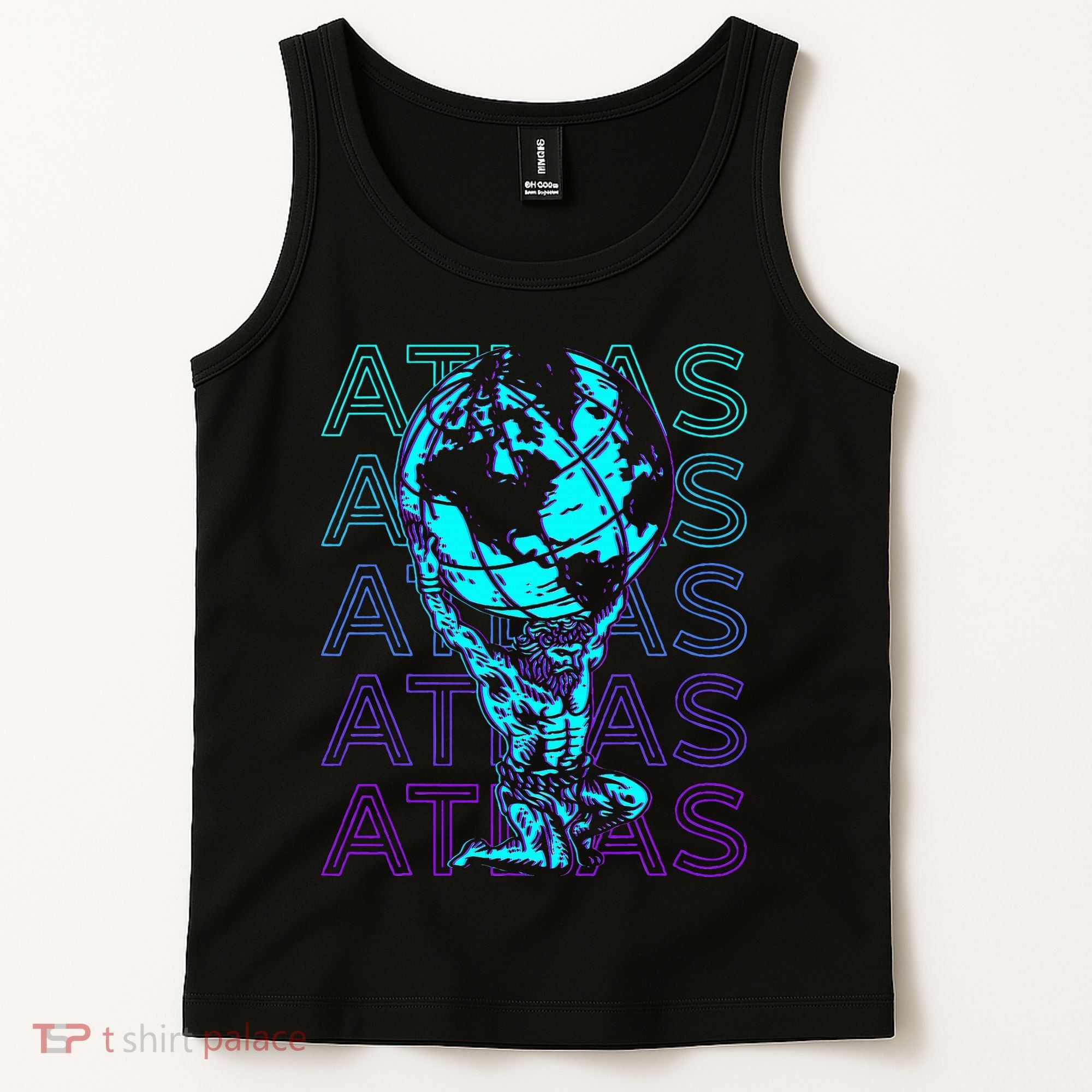 Atlas Ancient Titan Greek Mythology Retro Atlas Tank Top