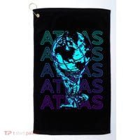 Atlas Ancient Titan Greek Mythology Retro Atlas Golf Towel thumb 0